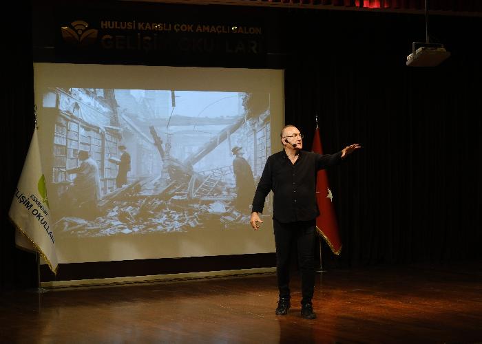 SUNAY AKIN LİSE ÖĞRENCİLERİMİZLE OKULUMUZDA BULUŞTU
